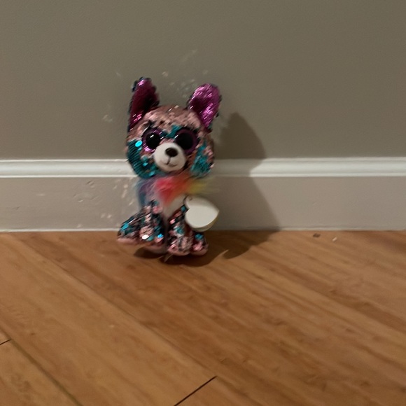 BEANIE BOOS! 3 bunnies one sequence wolf. ALL HAVE TAGS! - Picture 3 of 5